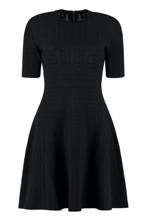 Jacquard knit mini-dress-0